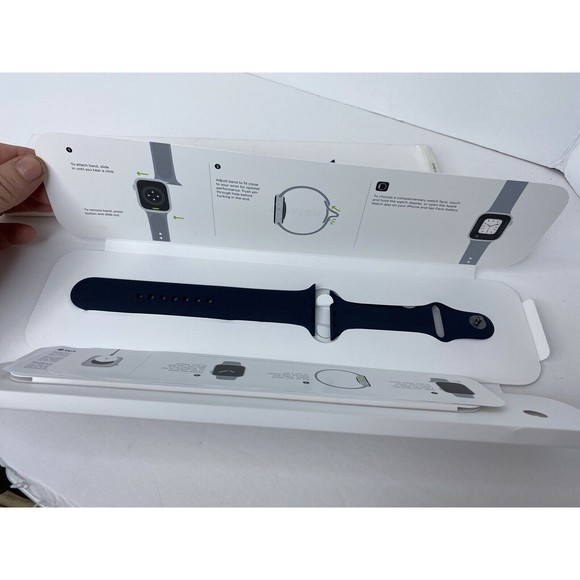 Apple Sport Band for Watch Series 7 - Midnight, Size M/L  (45mm) - Picture 14 of 16